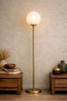 Glass Globe Floor Lamp