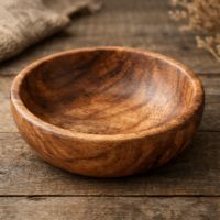 Hand-Carved Wooden Bowl