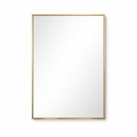 Brass-Trim Console Mirror