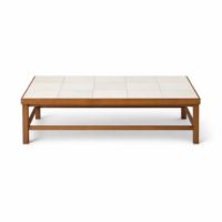 Ceramic-Tile Top Coffee Table