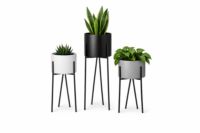 Metal Stand Planter Set